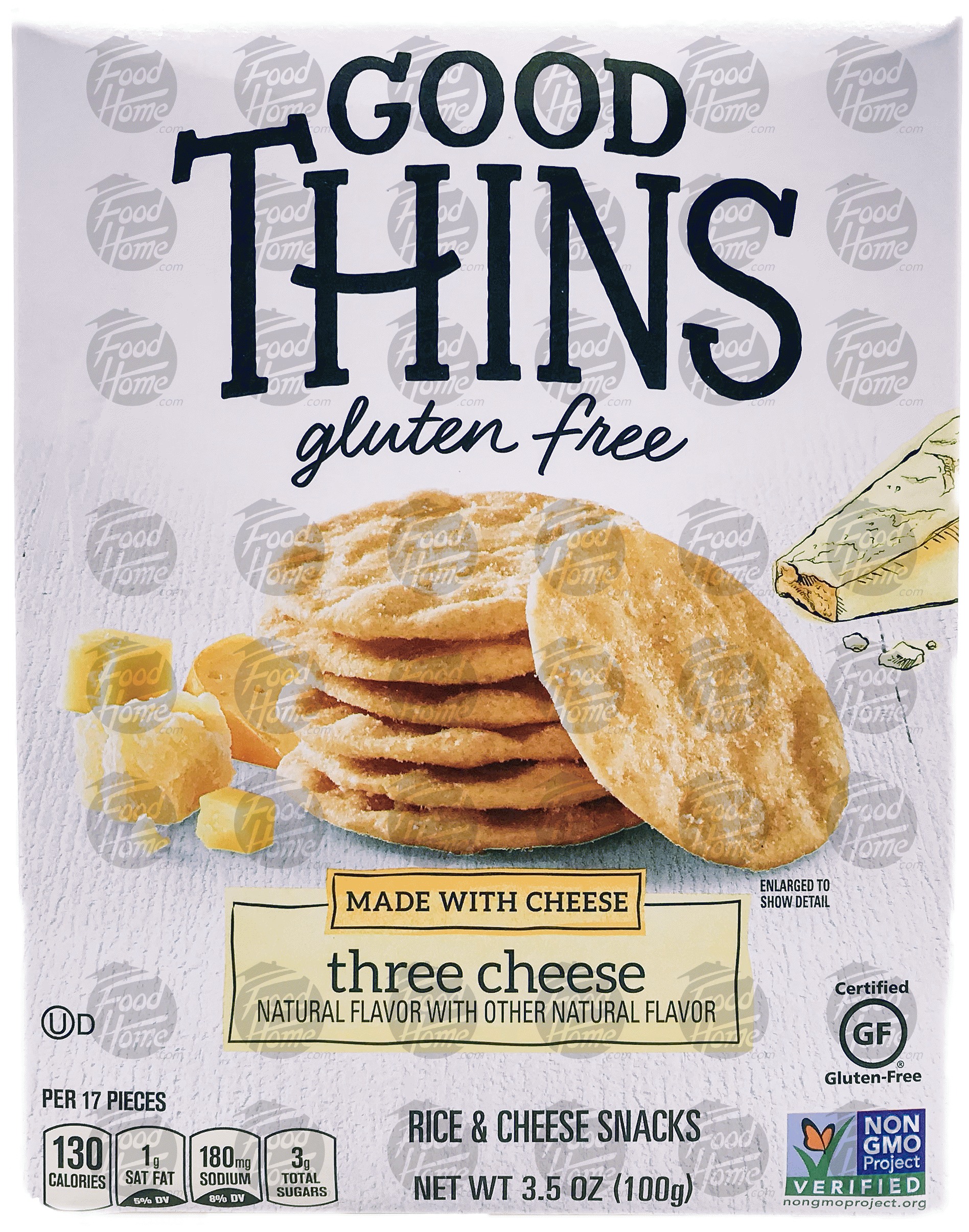 Good Thins  three cheese, cheese snack crackers, box Full-Size Picture